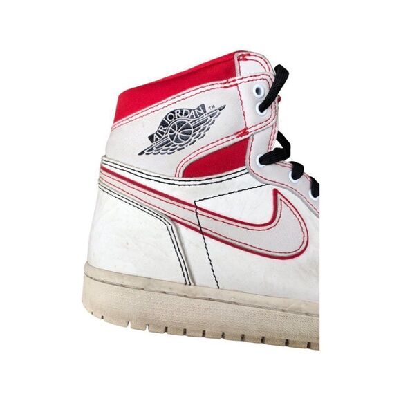 2018 Nike Air Jordan 1 Retro High OG Phantom Gym Red Size 9 - Picture 5 of 16
